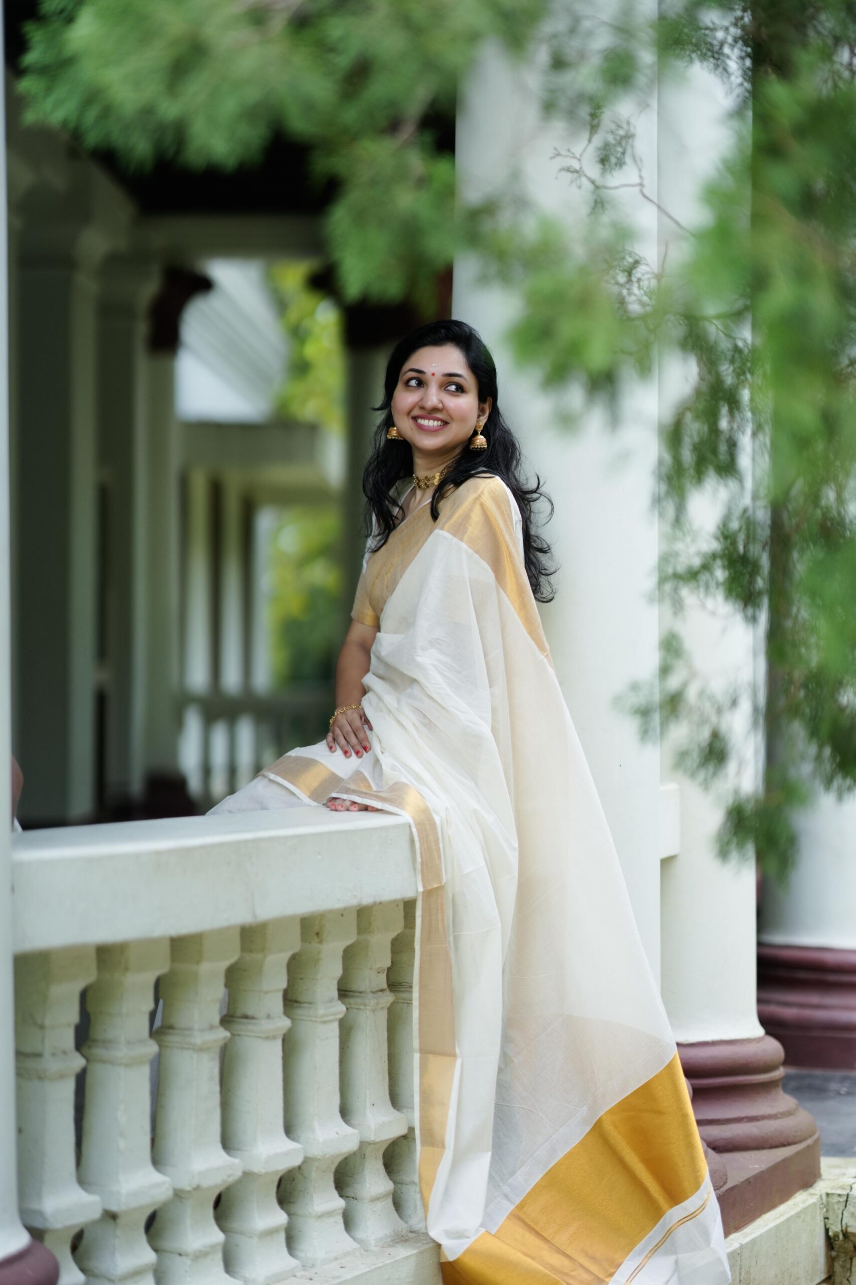Kerala Kasavu Cotton Saree