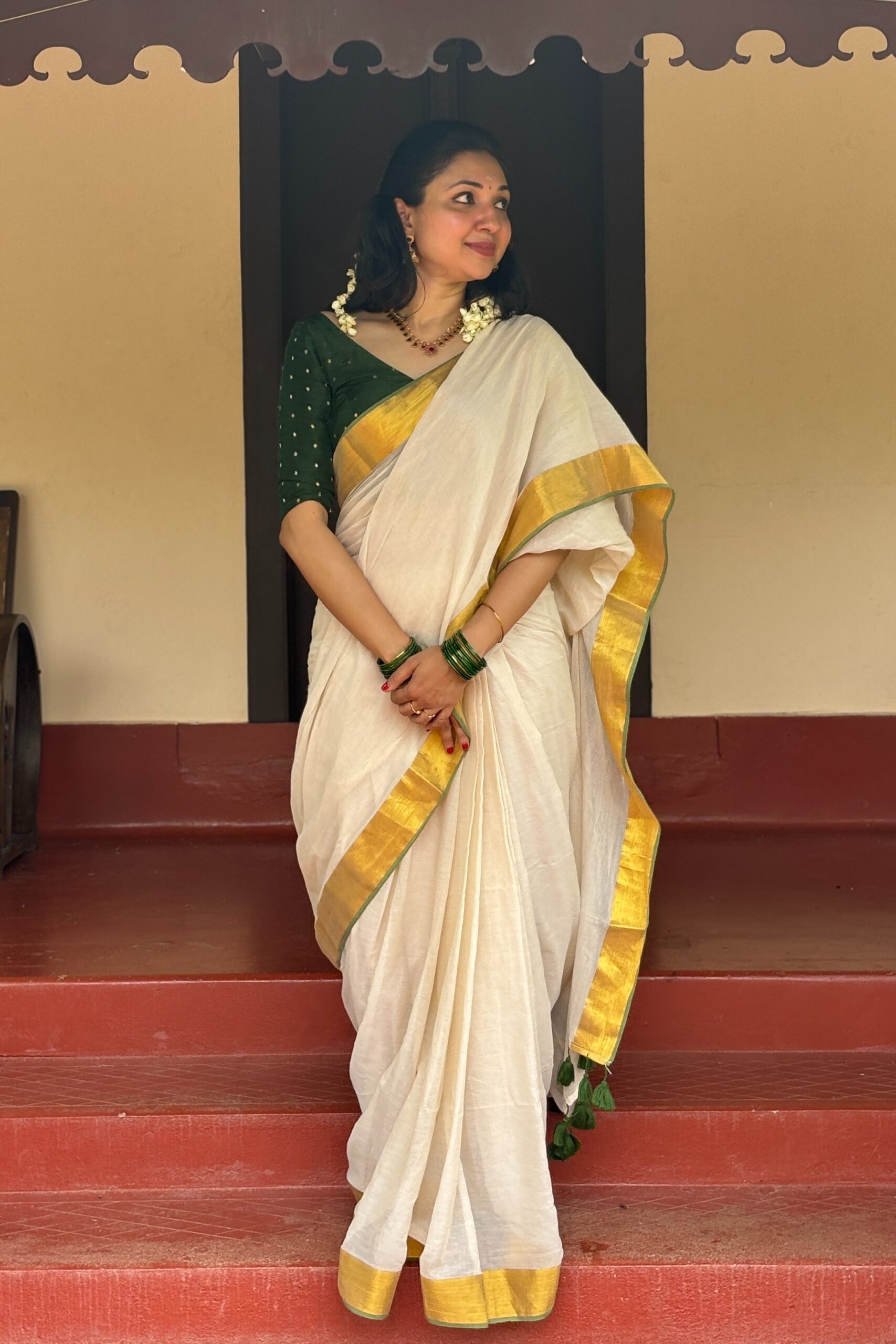 Mul Cotton Kerala Saree